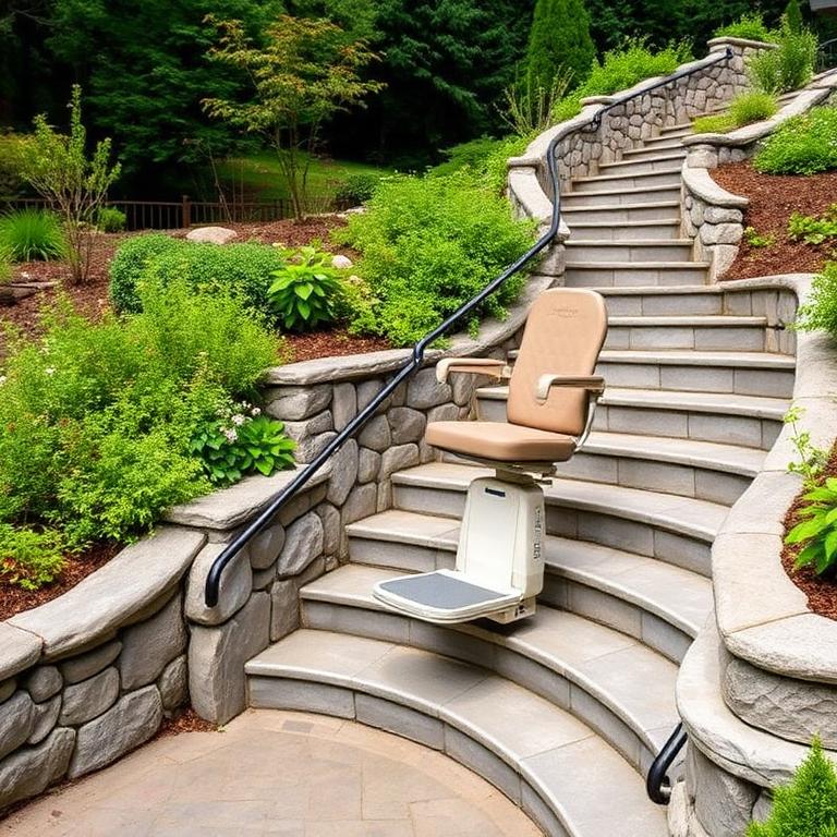Curved Outdoor Stairlifts