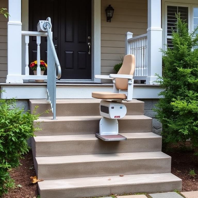 Straight Outdoor Stairlifts